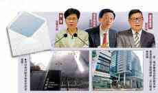 林鄭月娥、李家超、鄧炳強收到粉末信件