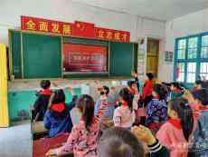 隆回縣金橋小學(xué)進(jìn)行“三愛”教育隊(duì)禮宣誓