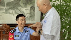 非遺“獨(dú)龍針法”義診走進(jìn)警營