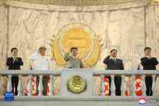 朝鮮舉行民間及安全武裝力量閱兵式慶祝國(guó)慶73周年