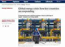 全球主要經(jīng)濟(jì)體積極應(yīng)對能源短缺危機(jī)