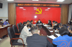 汝城縣人民醫(yī)院深入學(xué)習(xí)貫徹黨的十九屆六中全會精神