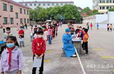 湖南新田：新隆中心校師生第8輪核酸檢測(cè)“不漏一人”