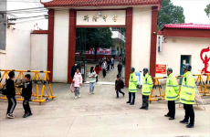 新田新隆鎮(zhèn)；“文明交通”護航校園安全