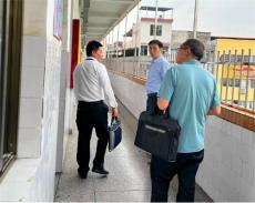 新田縣龍泉一?。憾綄W進校督查指導，助力學校健康發(fā)展