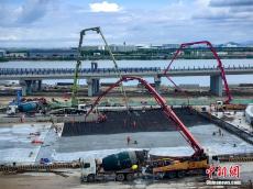 中國內(nèi)地首個(gè)高速公路水下互通立交主體成形