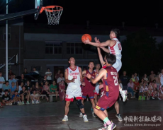 東陽(yáng)渡街道第一屆“白沙綠島杯”男子籃球賽開(kāi)賽