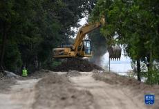 大清河固堤巡堤進(jìn)行時(shí)