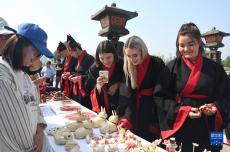 中外大學(xué)生古都西安感受中國(guó)傳統(tǒng)文化