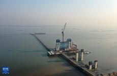 江蘇張靖皋長(zhǎng)江大橋建設(shè)穩(wěn)步推進(jìn)