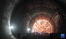 京唐城際鐵路運潮減河隧道順利貫通