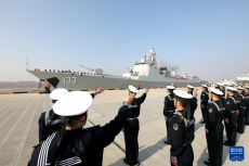 中國海軍第47批護(hù)航編隊起航赴亞丁灣