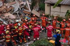 緬甸地震120小時后中國救援隊伍再救出1人