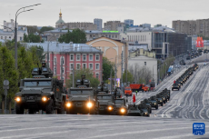 莫斯科舉行衛(wèi)國戰(zhàn)爭勝利日閱兵式彩排