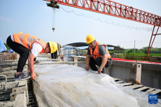 銅陵江北港鐵路專(zhuān)用線(xiàn)建設(shè)取得重大進(jìn)展