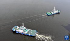 中國北方規(guī)模最大純電動拖輪船隊在天津投用