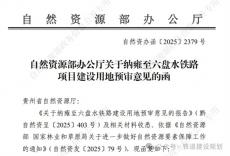 總投資61億的貴州省納雍至六盤水鐵路項目用地獲批?
