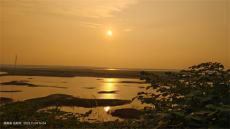 深秋的一抹洞庭晚霞