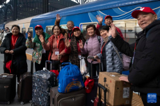 黑龍江開行今冬首趟冰雪旅游列車